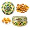 4ct Decorative Sweet Box Stainless Steel Small Round Storage Box Meenakari Container Laddu Box Spice Storage Unique Multipurpose use Box Gift for Guest
